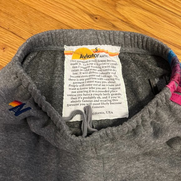 Aviator Nation - 5 STRIPE SWEATPANTS - HEATHER GREY - Picture 5 of 5